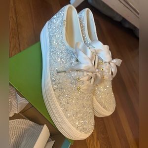 Keds x Kate Spade Glitter Platform Sneakers